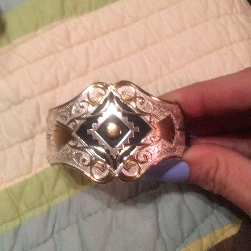 Silver cuff bracelet